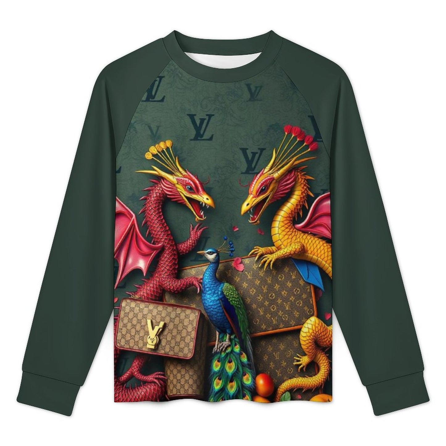 Cartii Pea Long-Sleeve Raglan T-Shirt for Women