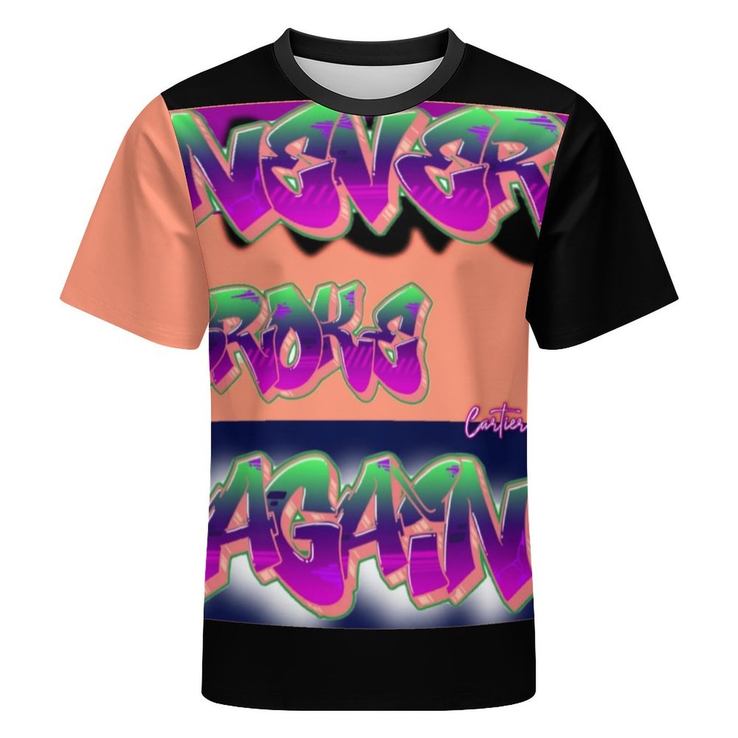 Never Broke Again BY Carti Men's Casual T-Shirt(All-Over Printing)