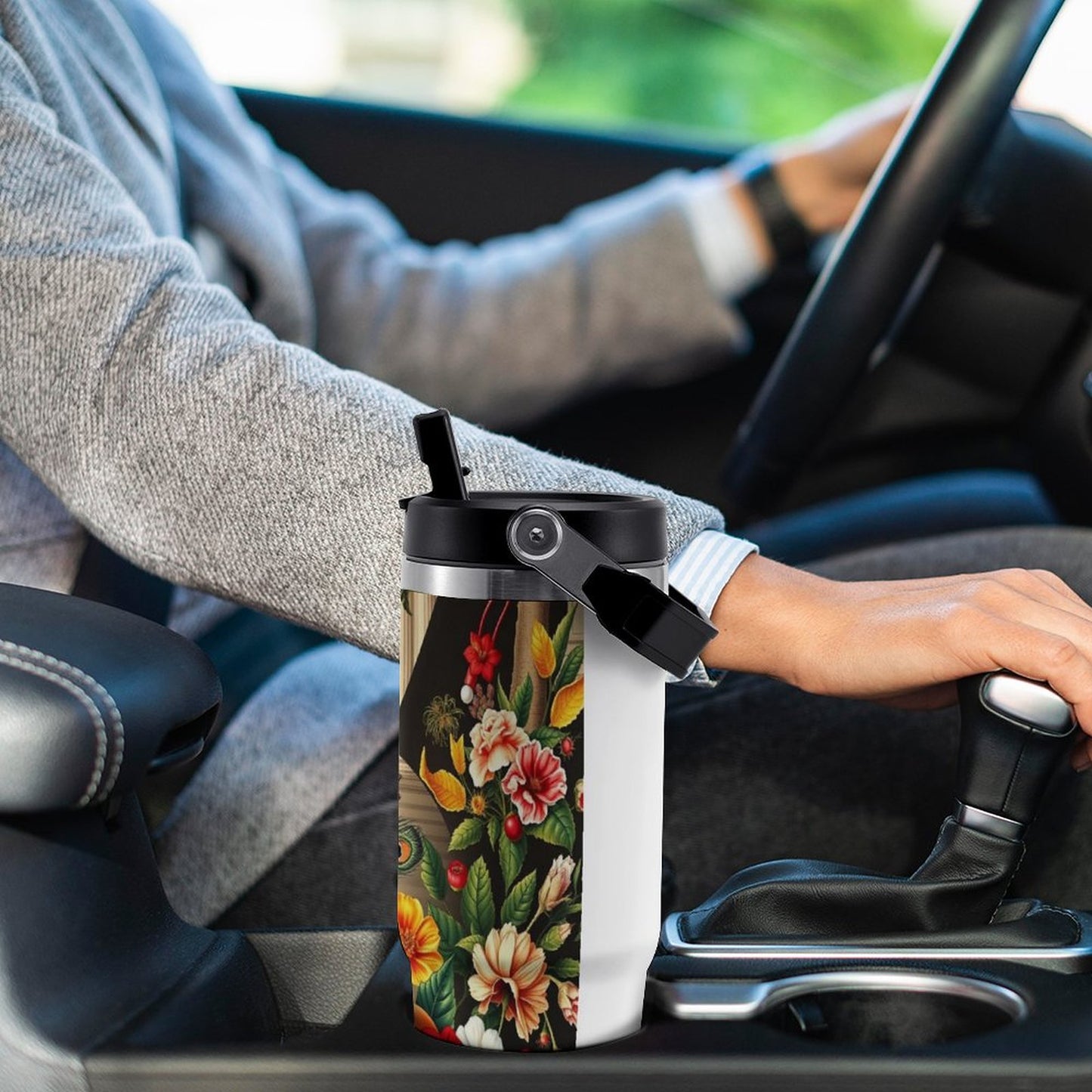 Cartier Peas30oz Car Cup with Handle