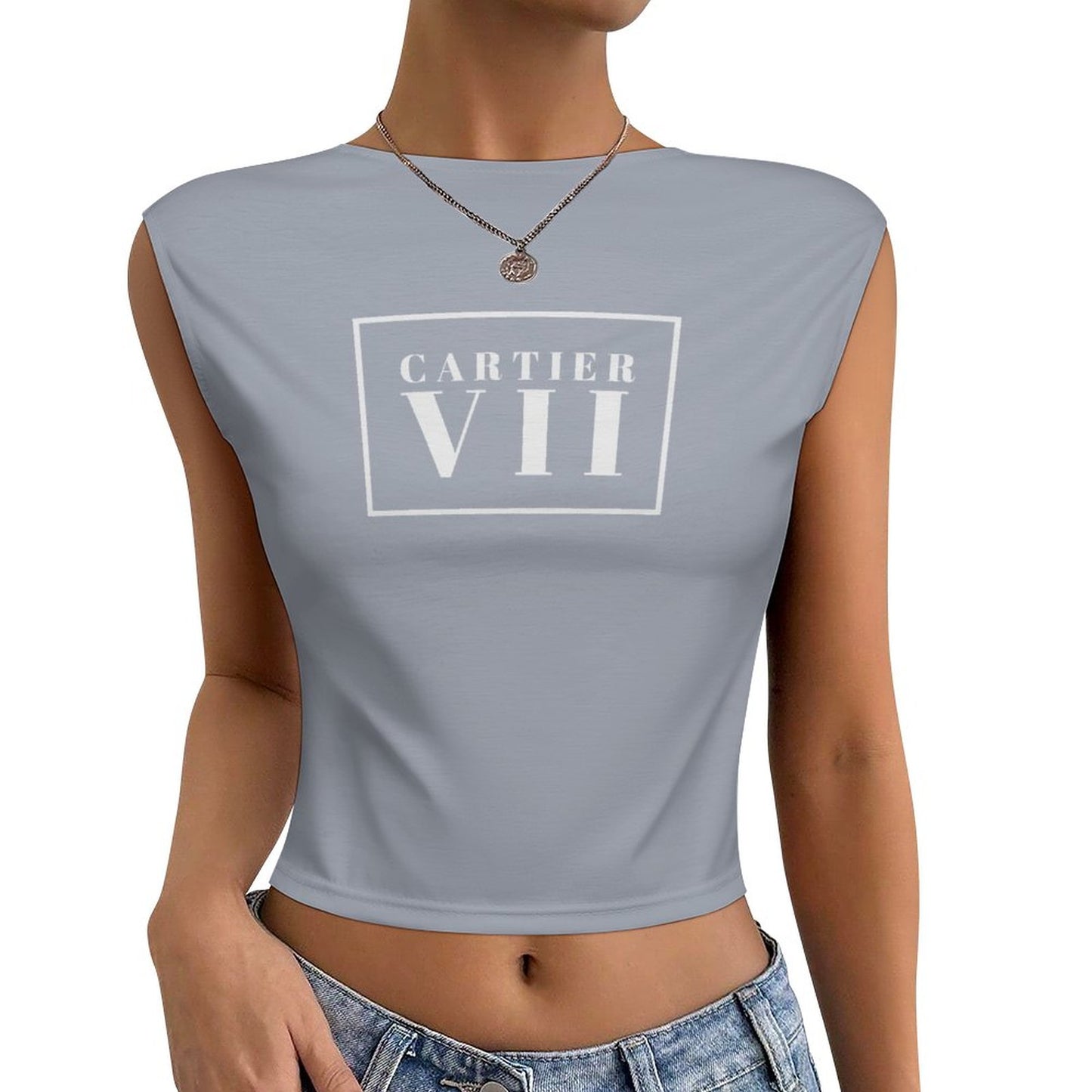 Carti VII  Women's Backless Top(All-Over Printing)