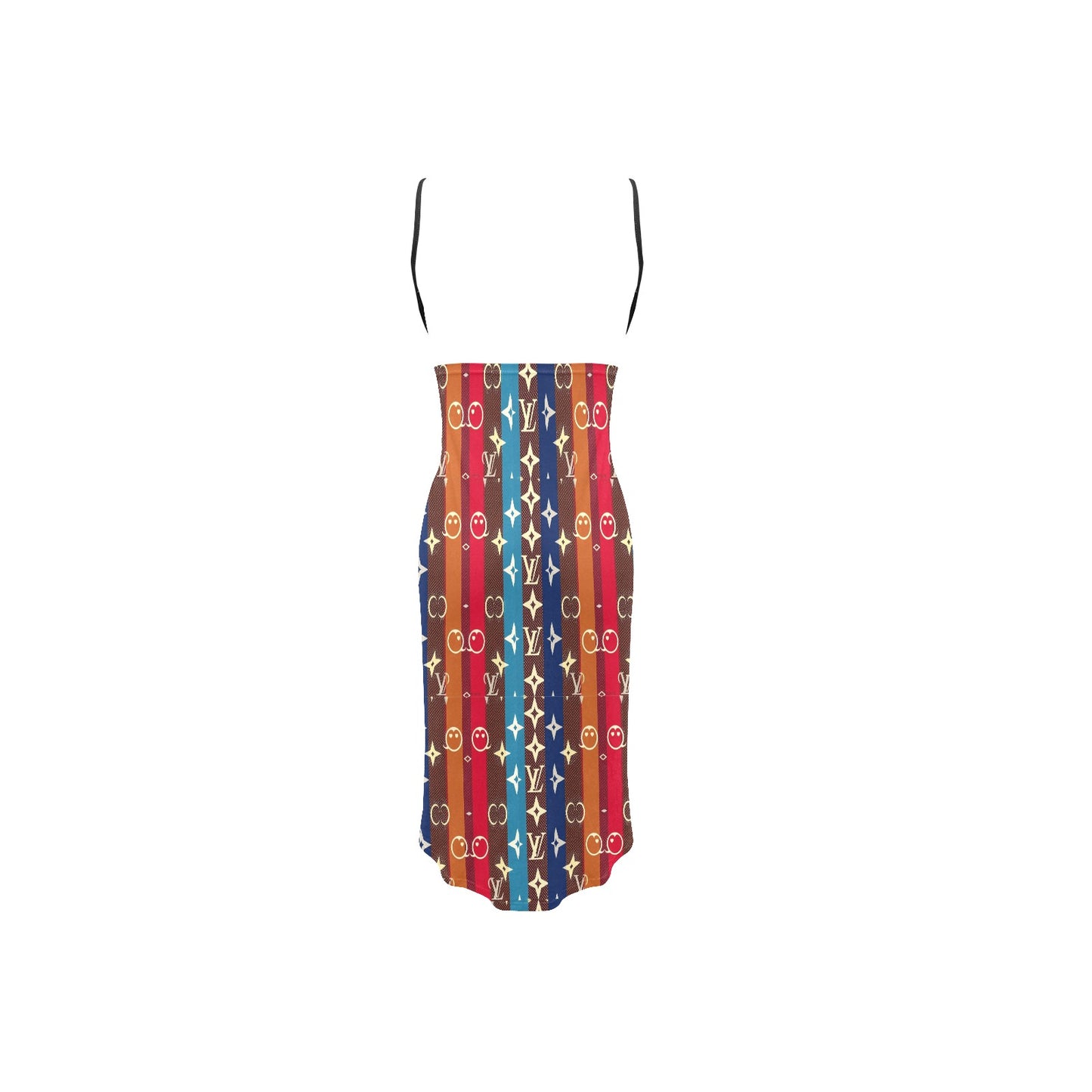 VL Spaghetti Strap Backless Beach Dress