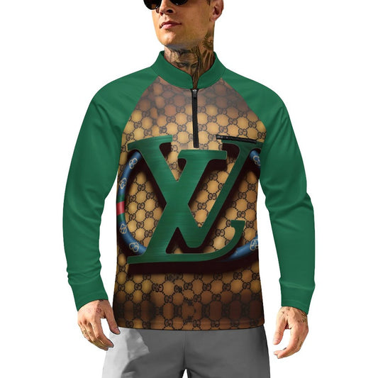 vl Stand-up Collar Fishing Hoodie(All-Over Printing)