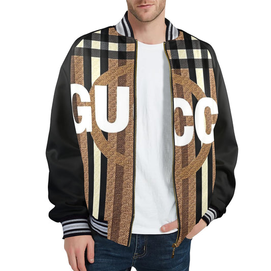 Men's Gucci By Carti Striped Trim Bomber Jacket
