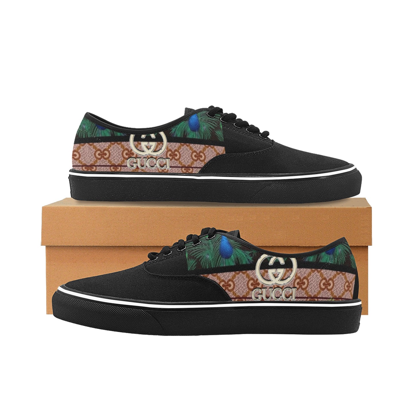 Gucci PEA Women's Classic Canvas Low Top Shoe (ModelE001-4)