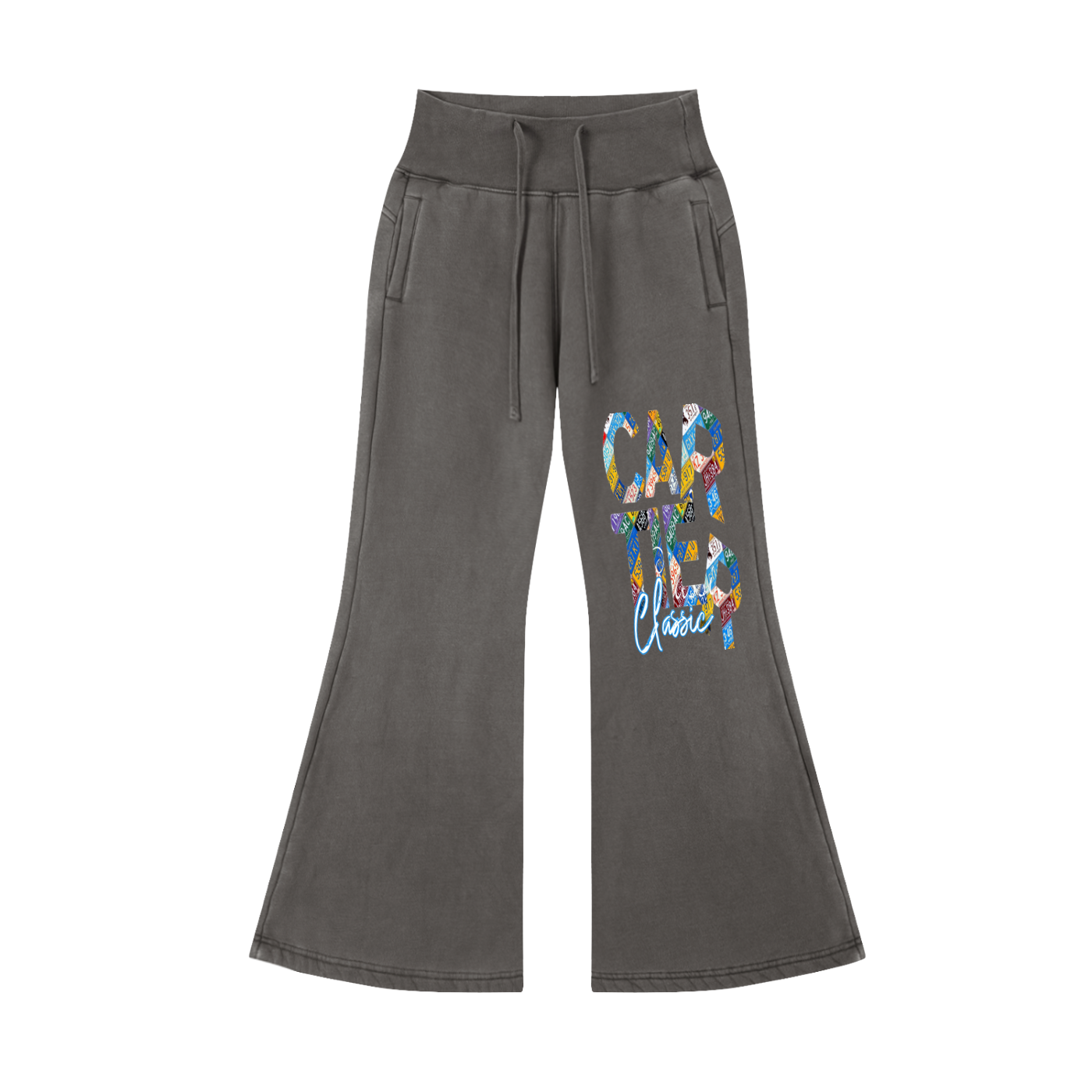Carti Vintage Washed Flared Fleece Pants