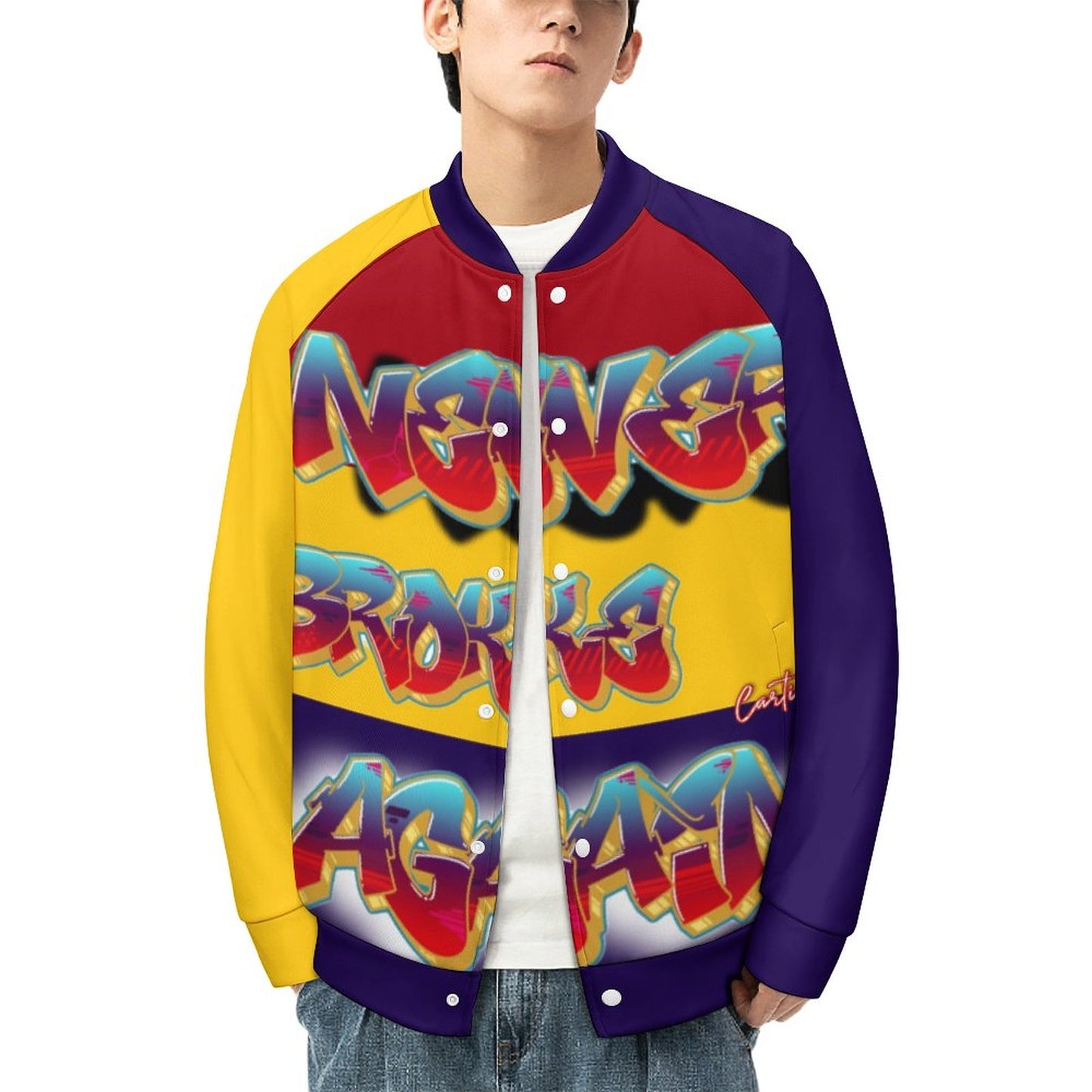Never Broke Men's Baseball Jacket