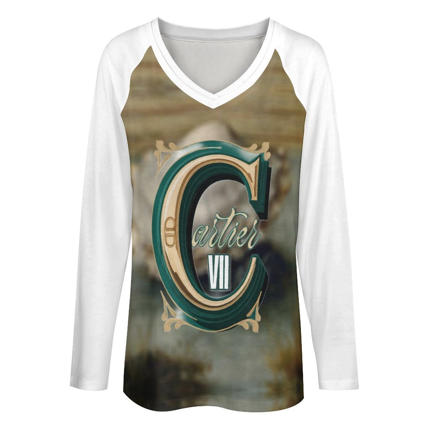 Cartier VII Double Layer V-Neck Top