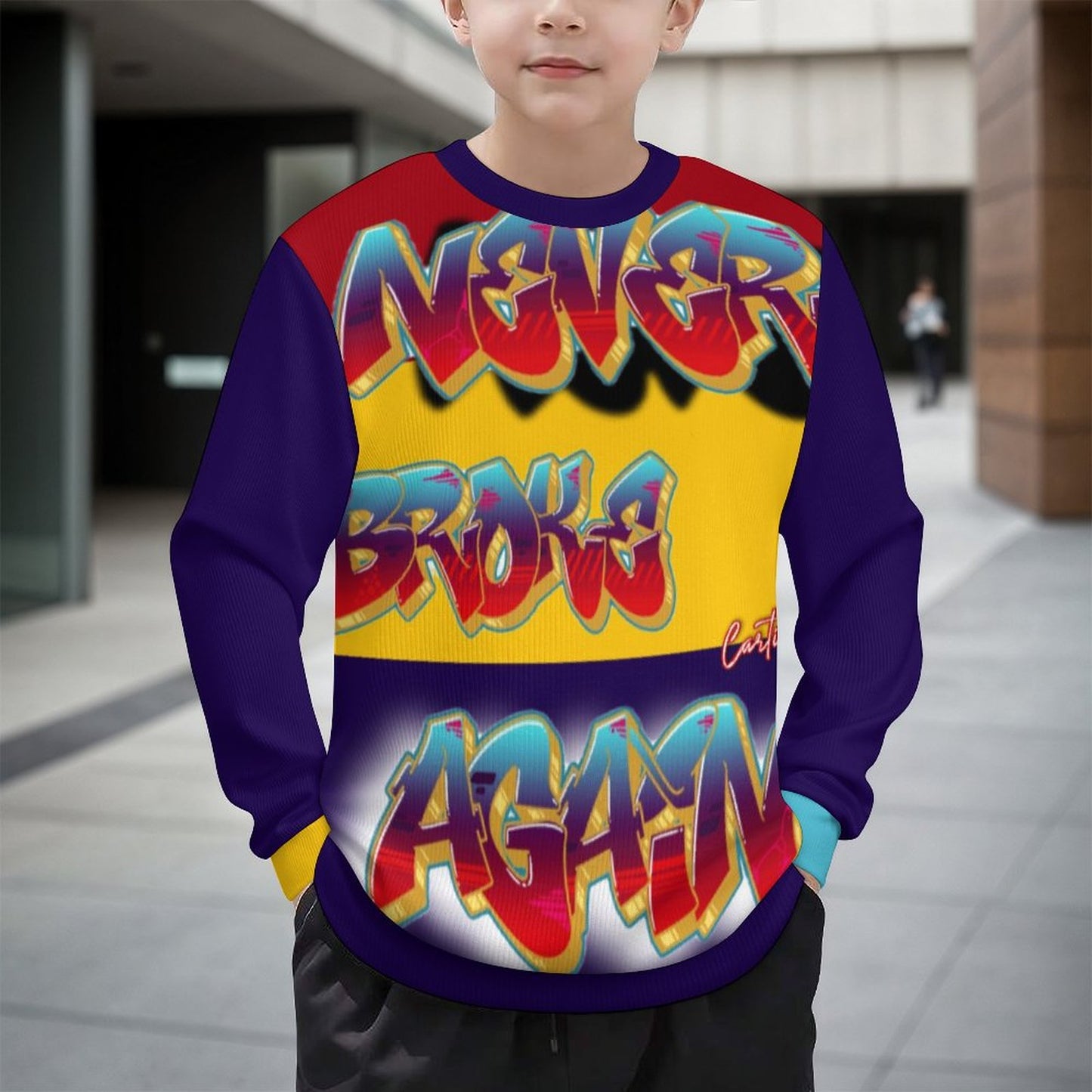 Never Broke Children's Pullover Sweater