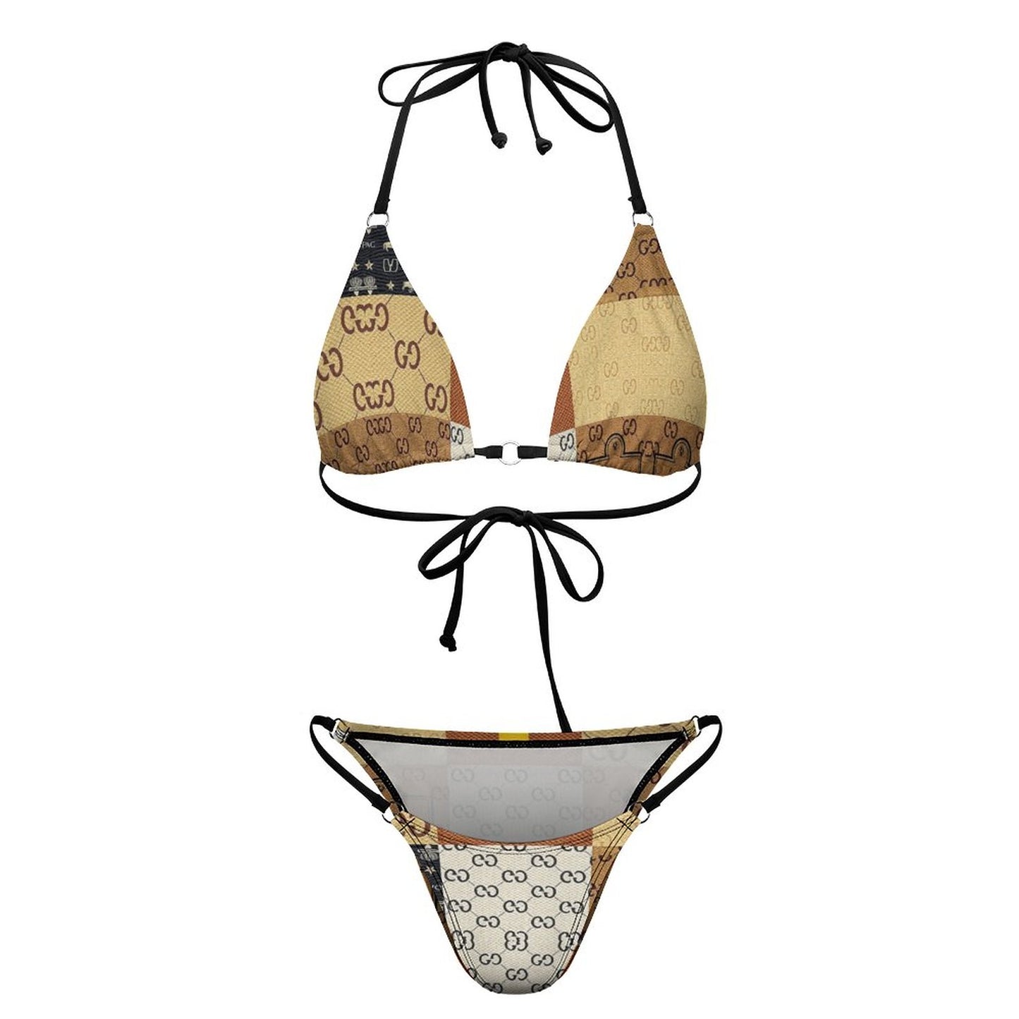 V'sace Versus By Cartier 2-Piece Bikini Swimwear DS0314 (All-Over Printing)