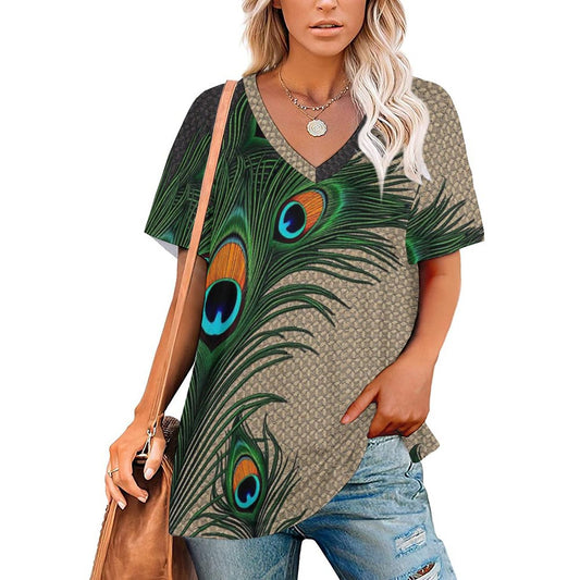 Cartii Pea Faux Cotton  T-Shirt Printed Tee