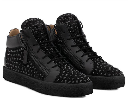Mens Shoes Rhinestone Rivets Leather Carti"s