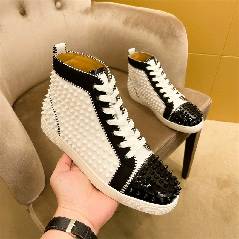 Men Shoes Rivet Red buttoms Cartier Classics