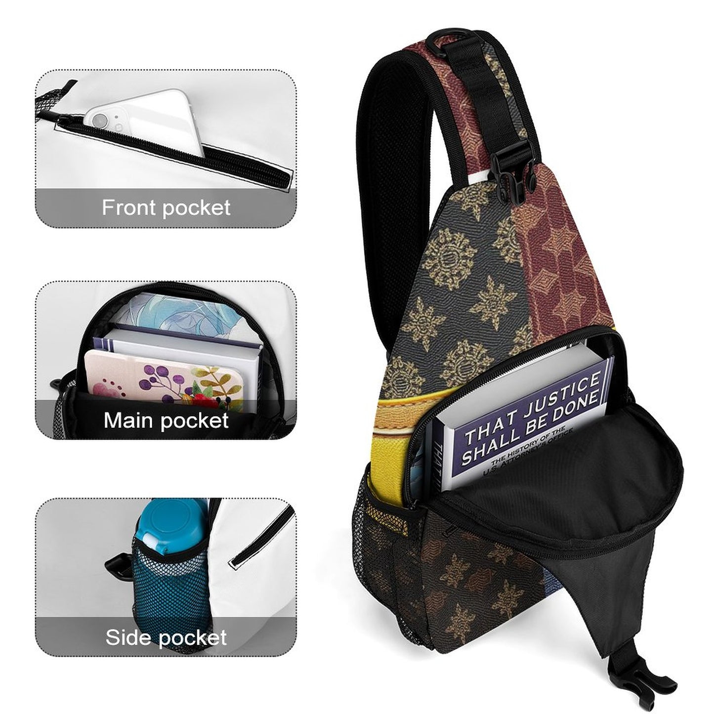 Create Unique Sling Bags with Our durable polyester (All-Over Printing)