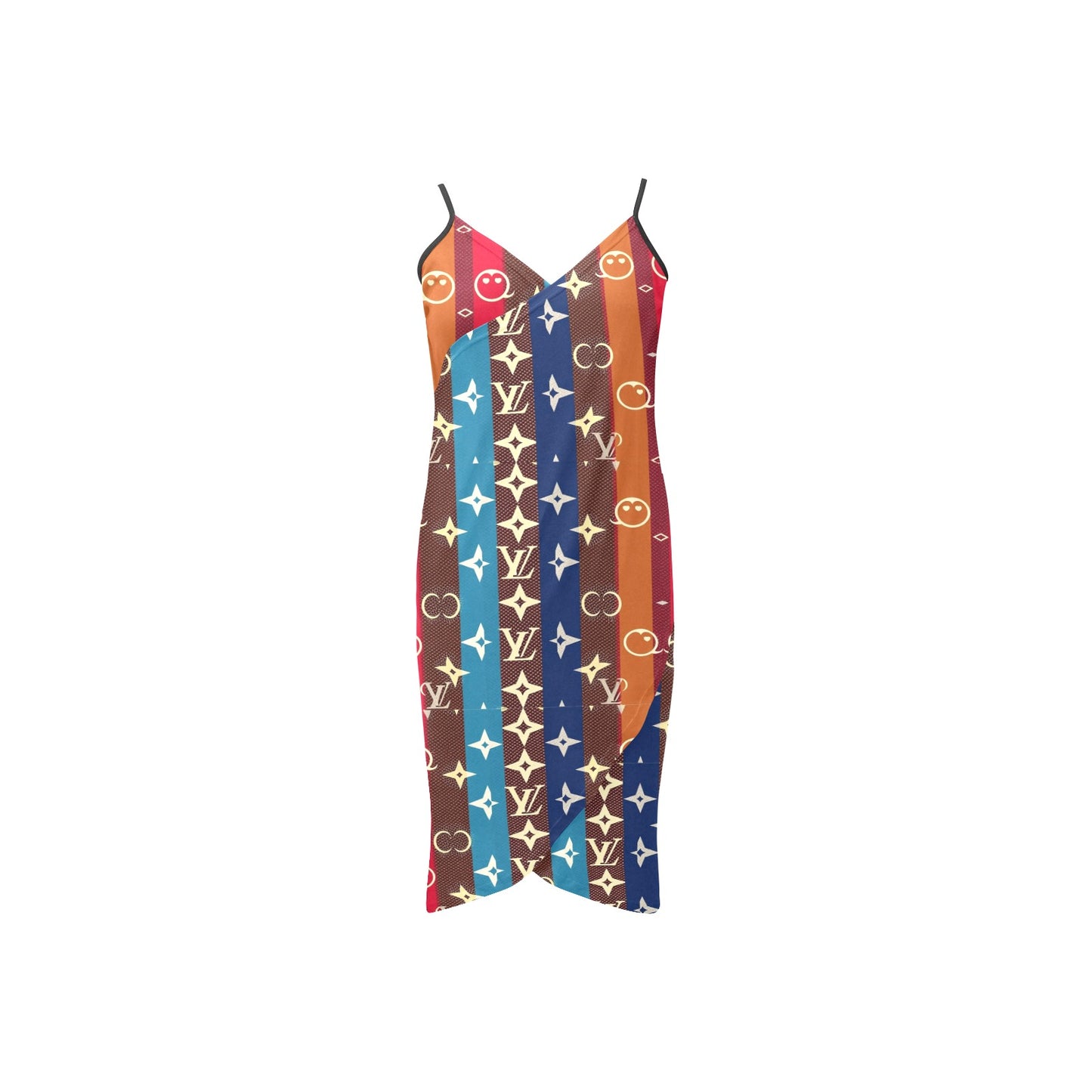 VL Spaghetti Strap Backless Beach Dress