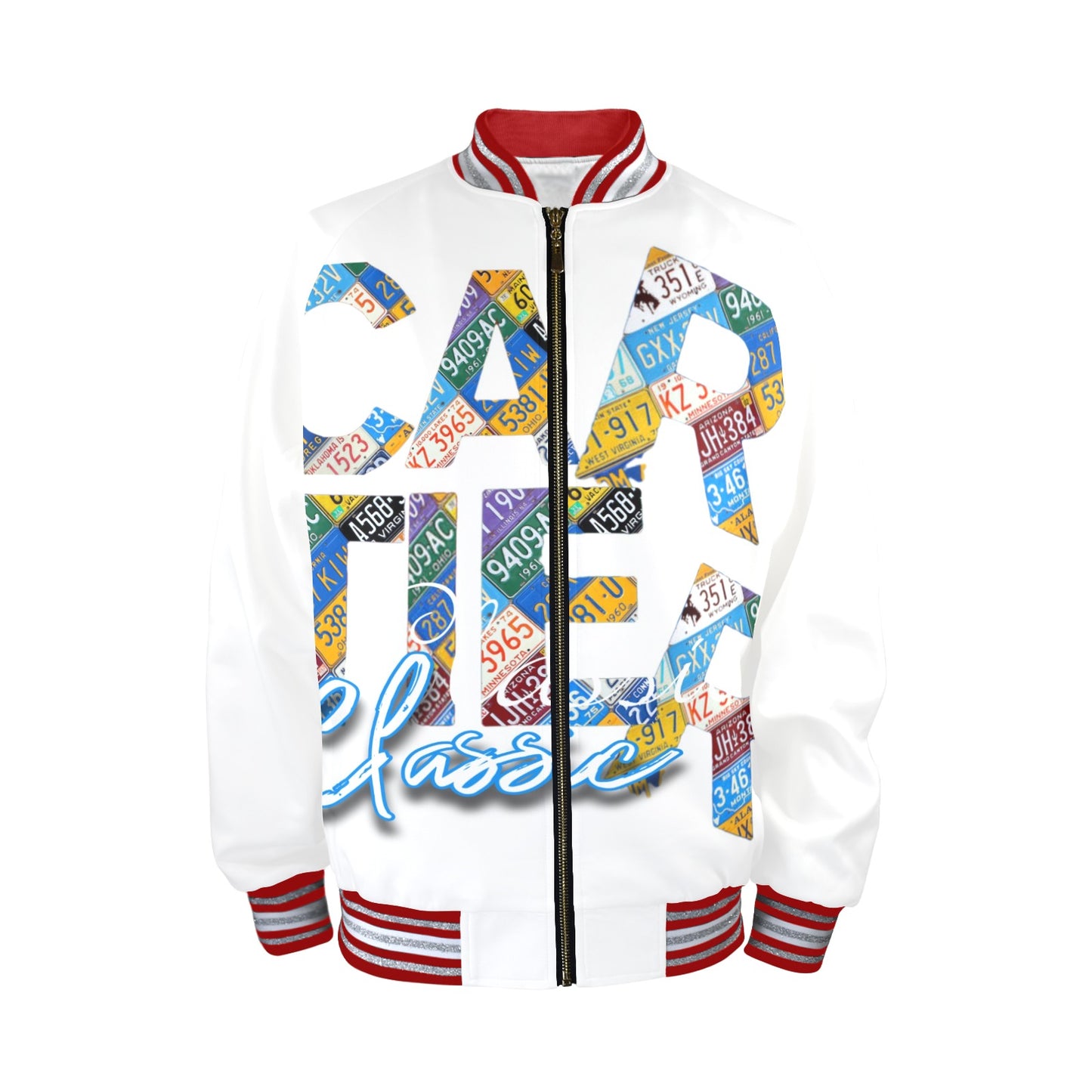 Carti Men's Striped Trim Bomber Jacket