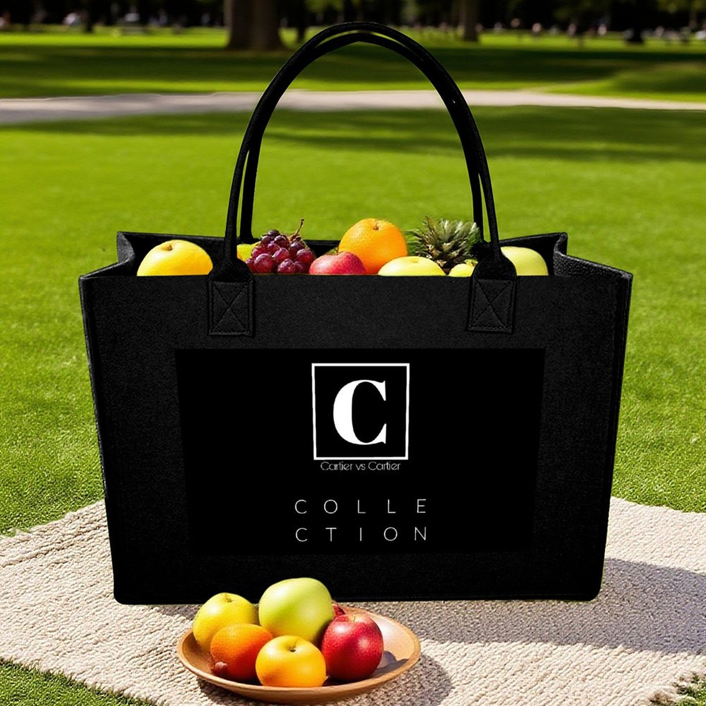 Cartier Vs Cartier Felt Bag(Front Printing)