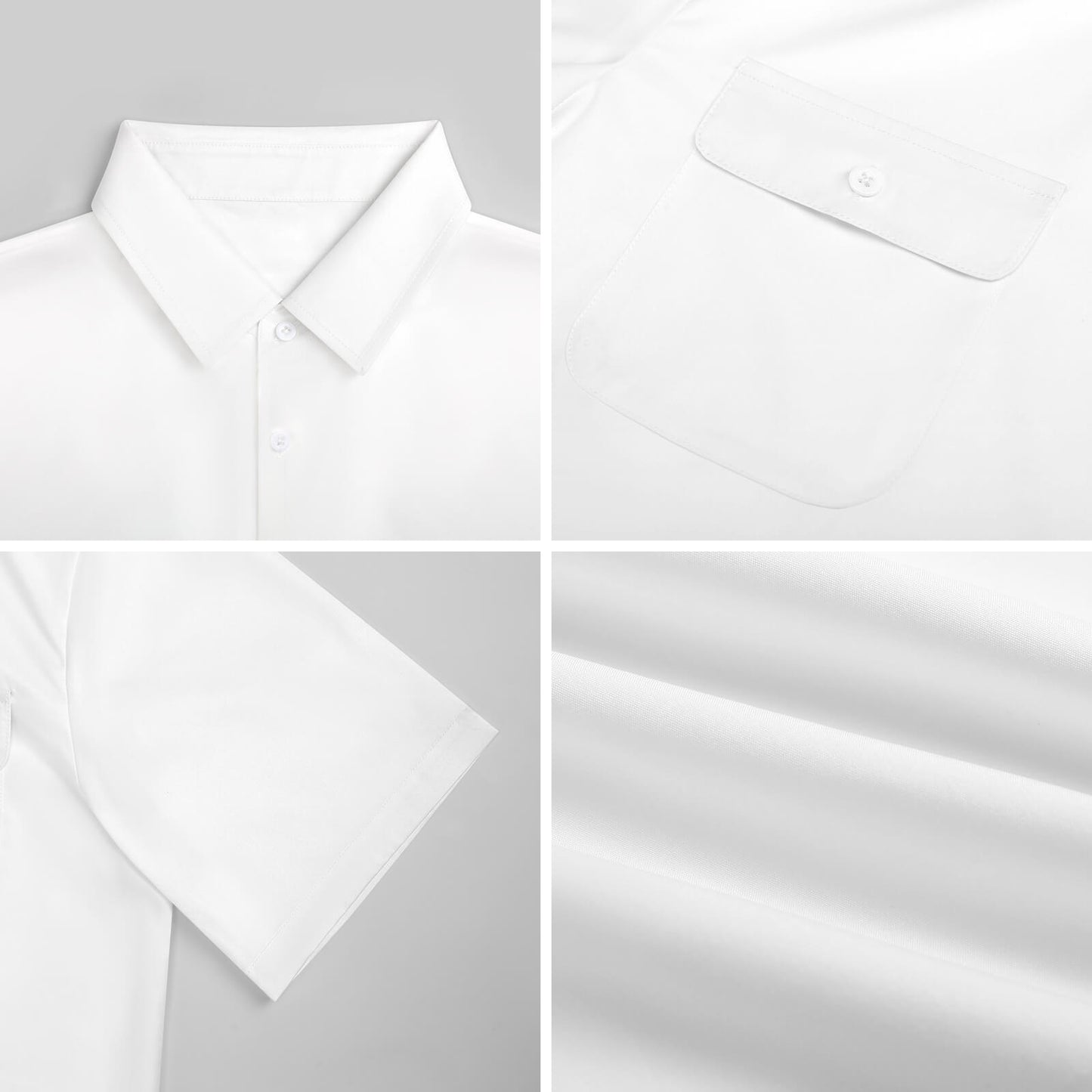Short Sleeve Shirt with 2 Pockets LM056 (One site) (All-Over Printing)