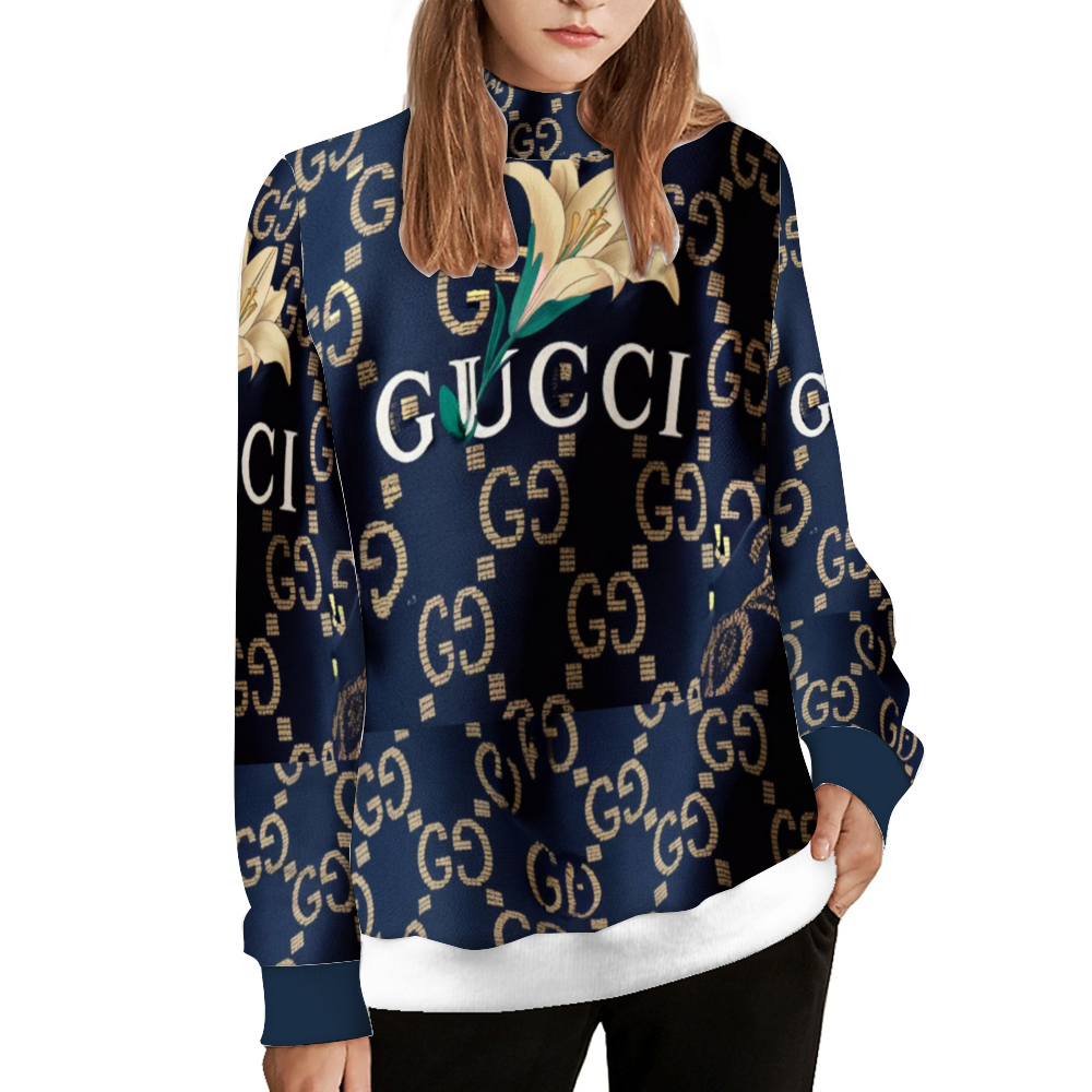 Gucci G'iore Custom Casual Turtleneck Long Sleeve Sweater