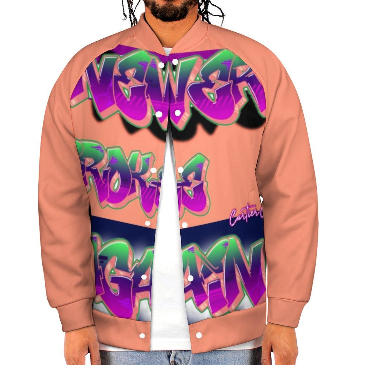 Never Broke Again BY Carti Men's Baseball Jacket