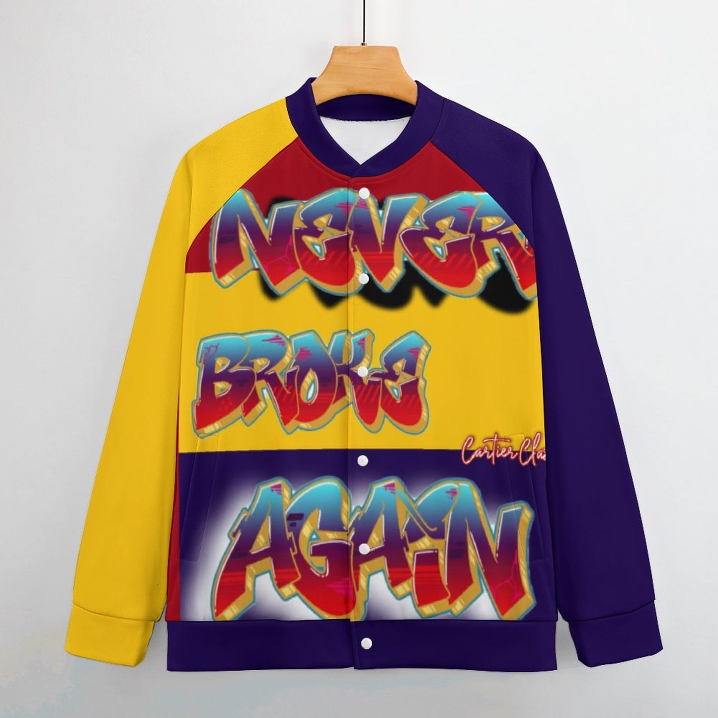 Never Broke Men's Baseball Jacket