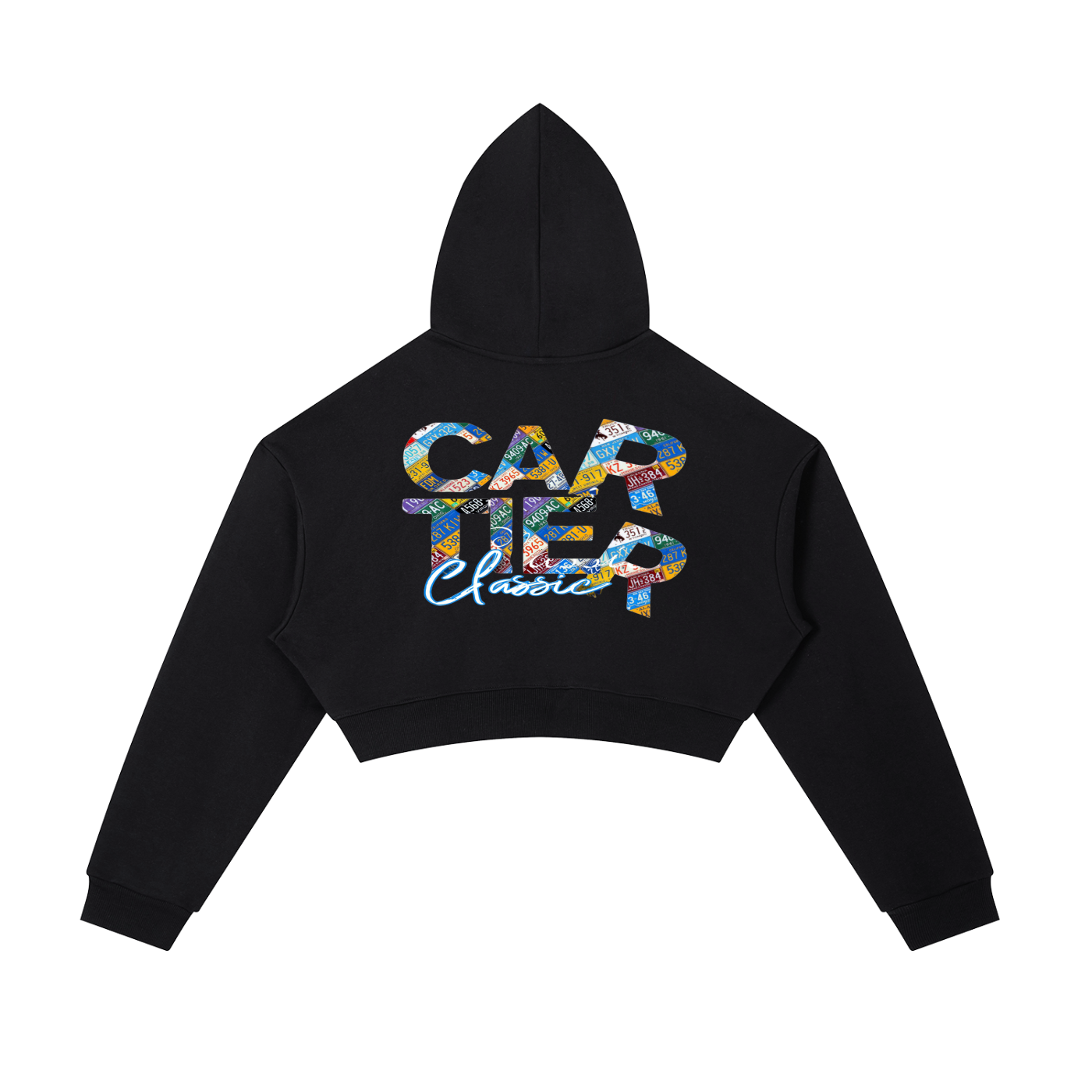Carti Essential Cropped Zip-Up Hoodie