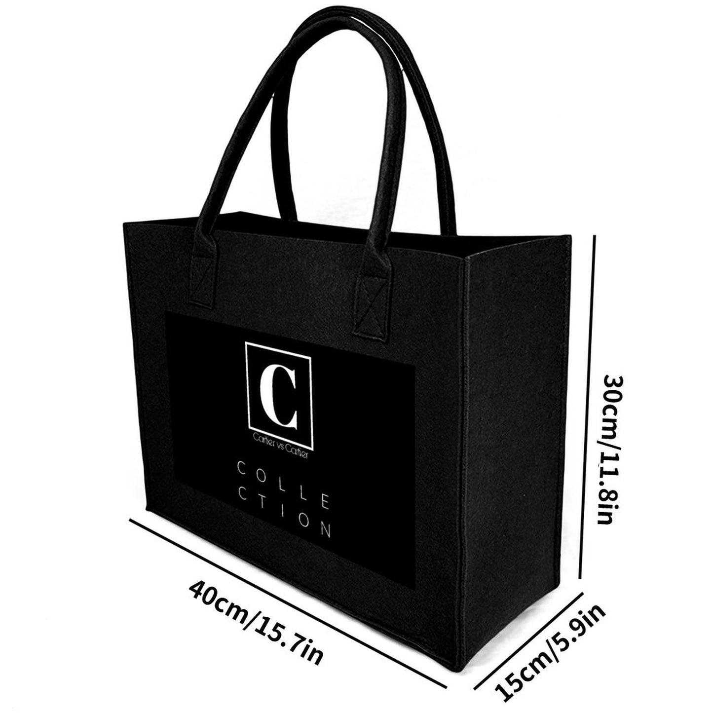 Cartier Vs Cartier Felt Bag(Front Printing)