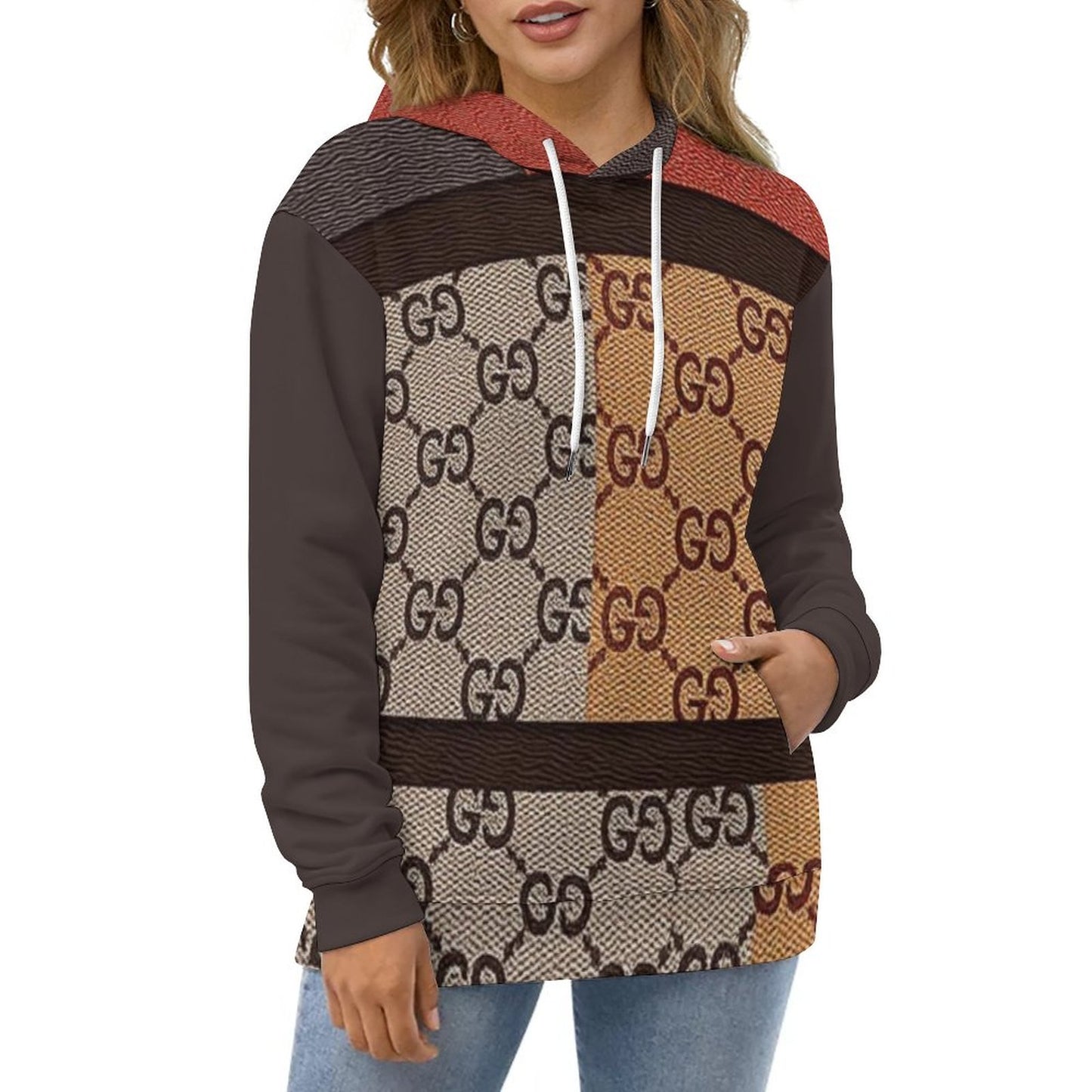 230gsm Hoodie for Women with Double-layer Cap (All-Over Printing)
