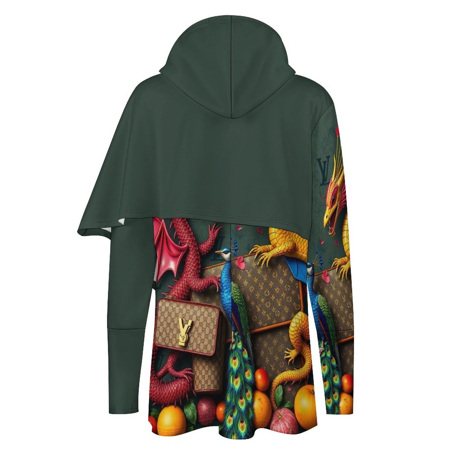 Cartii Pea230gsm Poncho-style Long Sleeve Women Hoodie
