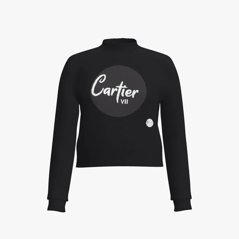 Cartier Classic Women's Mock Neck Cropped Top
