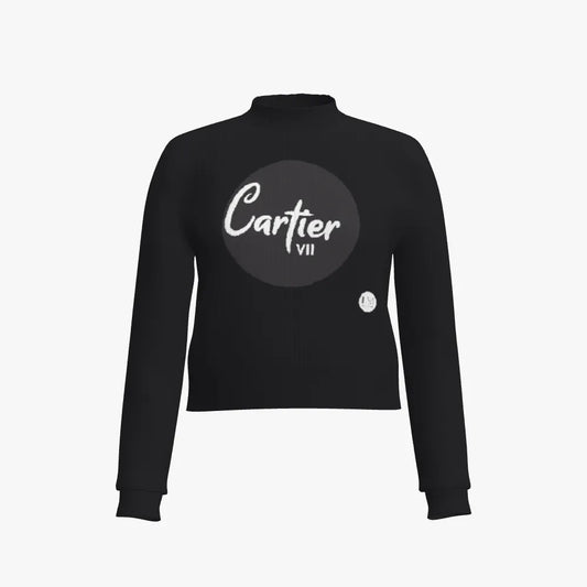 Cartier Classic Women's Mock Neck Cropped Top