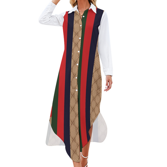 G'iore Women's Long Sleeves Shirt Dress
