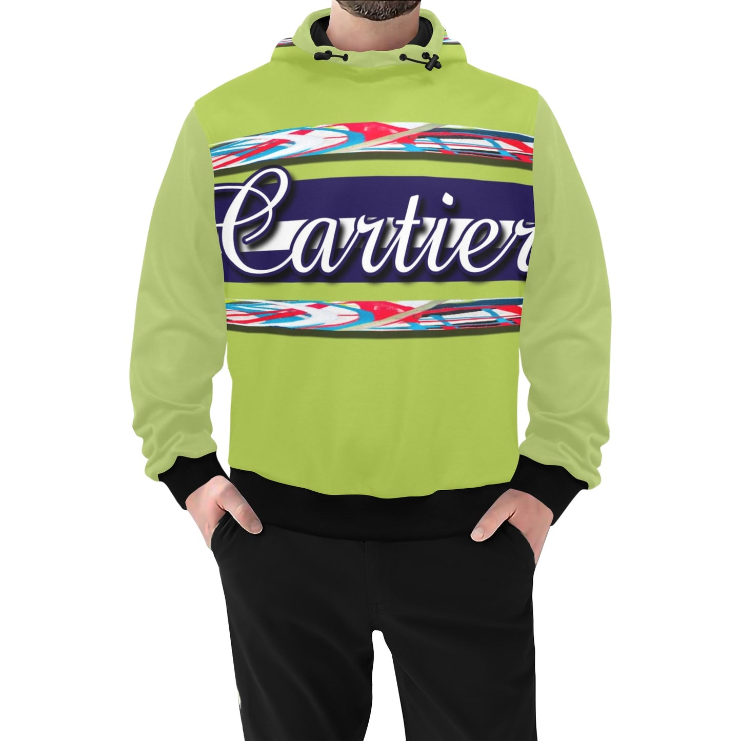 High Neck Pullover Hoodie for Men  H24