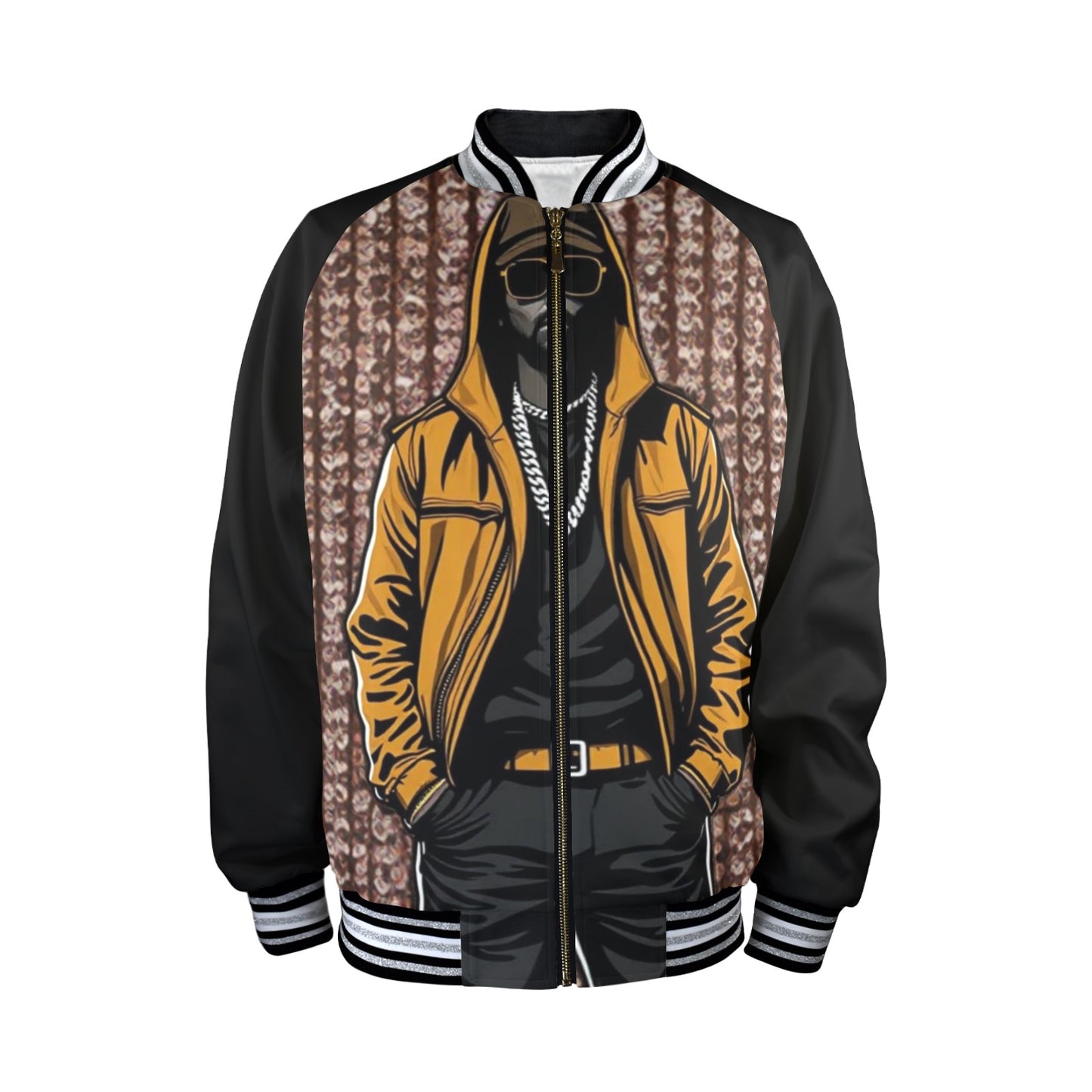 Gucci Cool New Men's Striped Trim Bomber Jacket