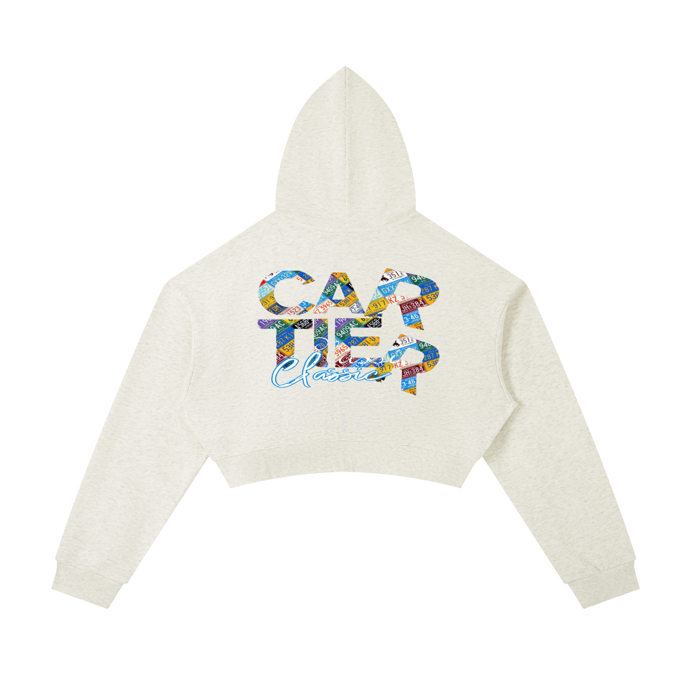 Carti Essential Cropped Zip-Up Hoodie
