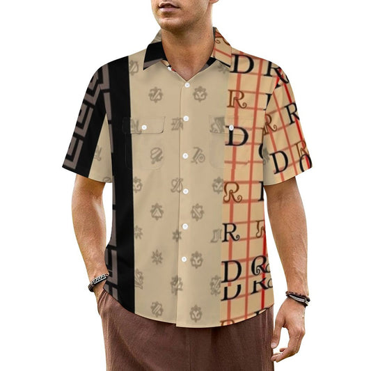 Short Sleeve Shirt with 2 Pockets LM056 (One site) (All-Over Printing)