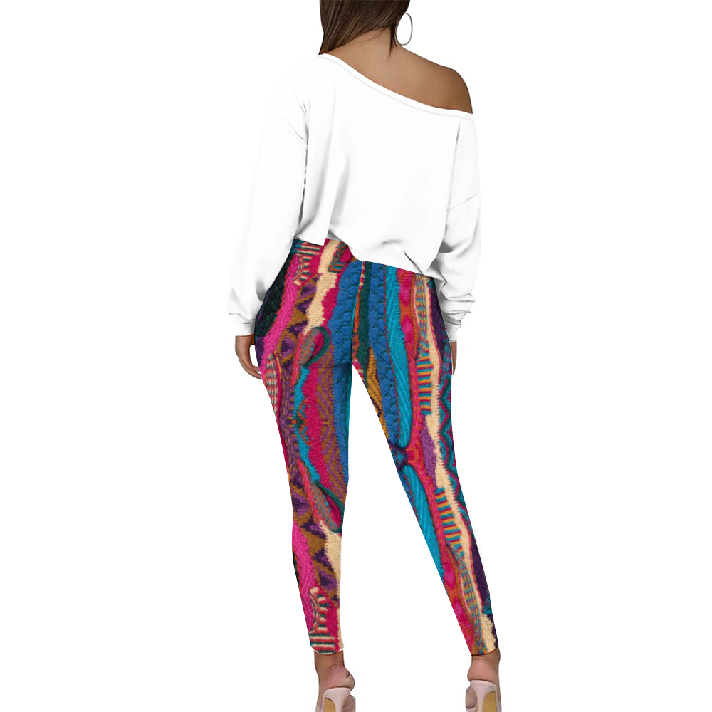 Cartier Cool Women's Two Piece Outfits Long Sleeve Zipper Top and Trousers Set