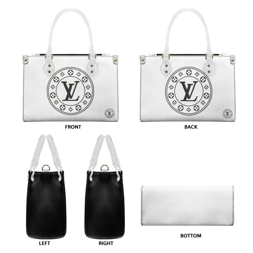 Women's PU leather twill handbag