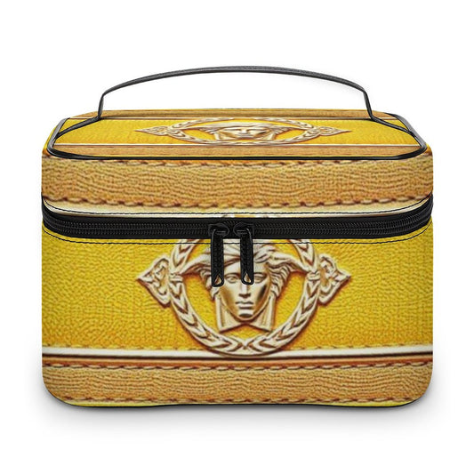 Make-up bag with Lychee pattern PU material