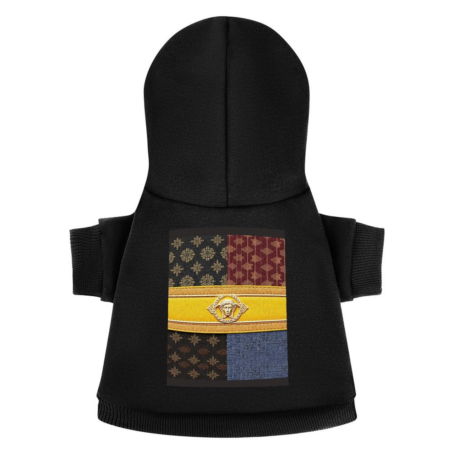 Custom Pet Hoodies-Partially Printed Pullover Sweatshirts