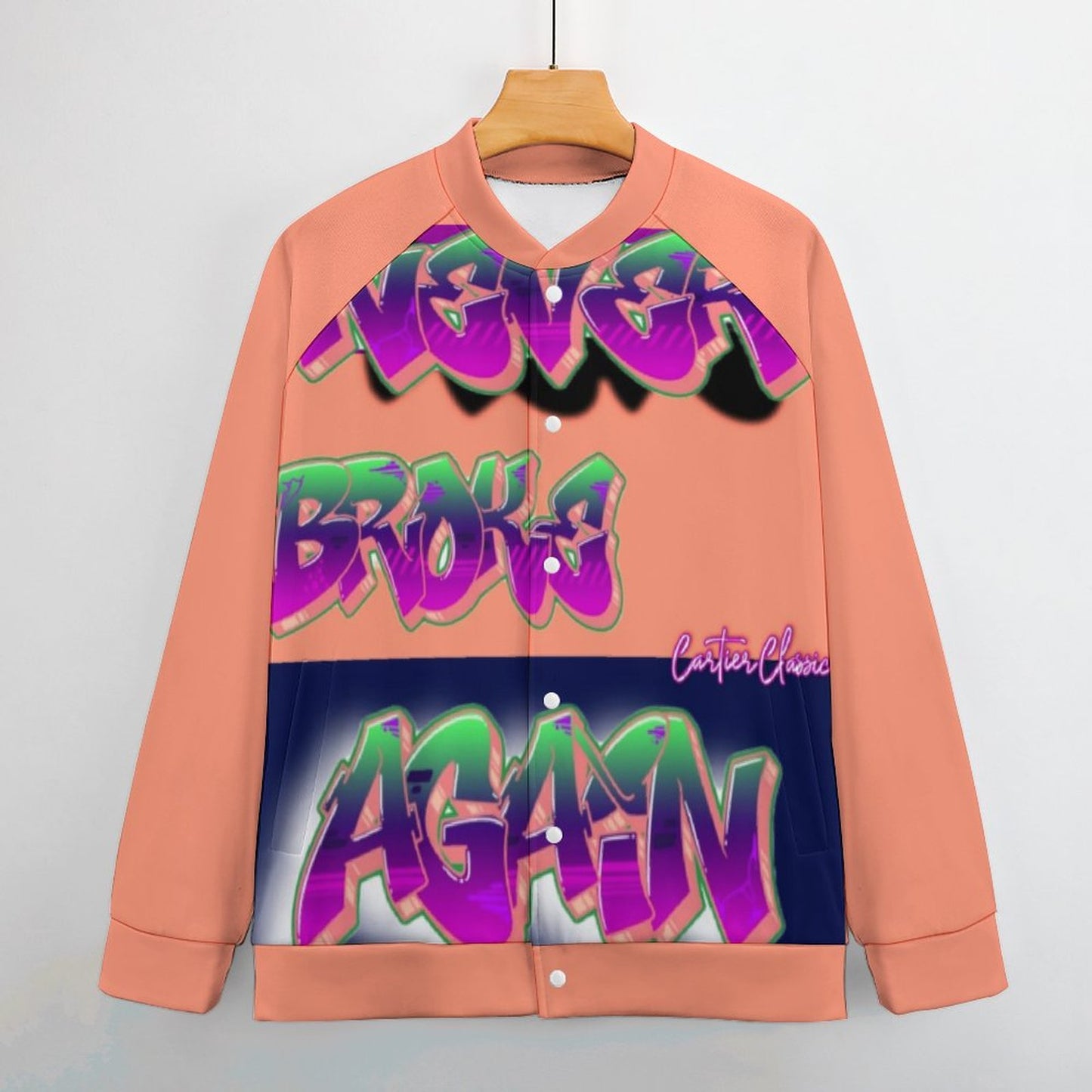 Never Broke Again BY Carti Men's Baseball Jacket