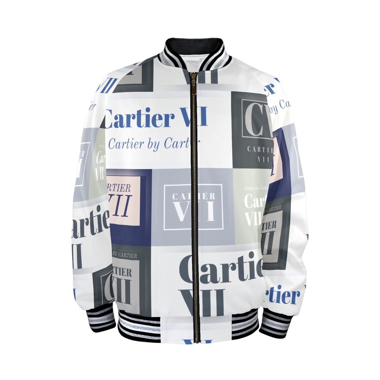 Cartier 7 Men's Striped Trim Bomber Jacket