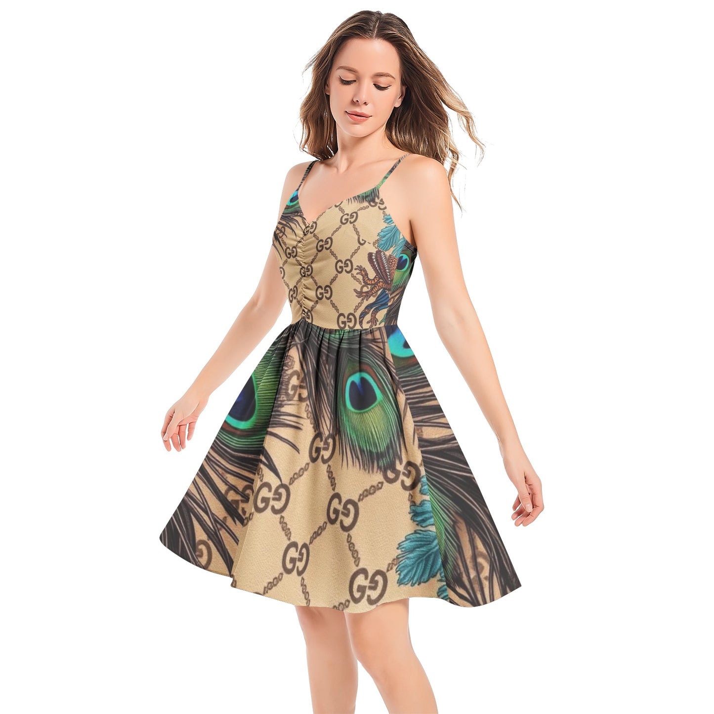 Spaghetti Strap Sleeveless Summer Beach Dress