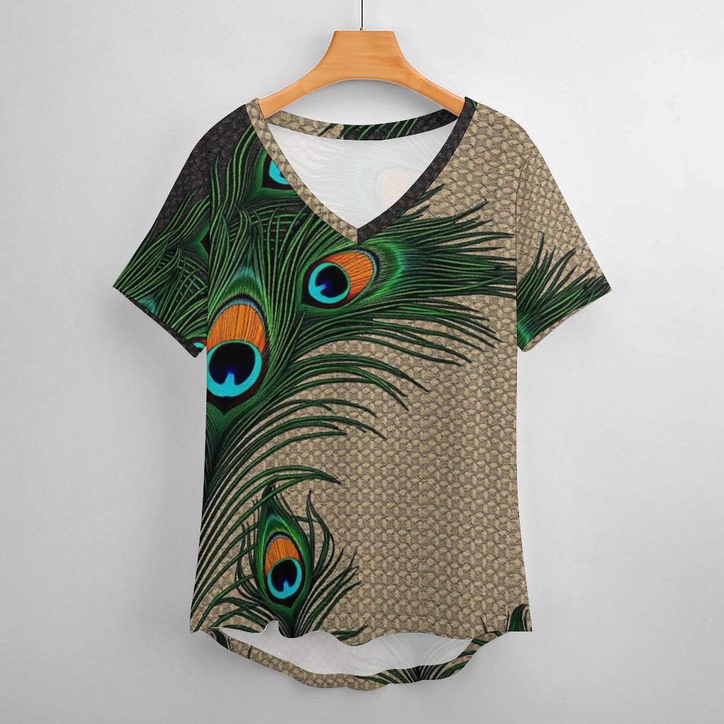 Cartii Pea Faux Cotton  T-Shirt Printed Tee