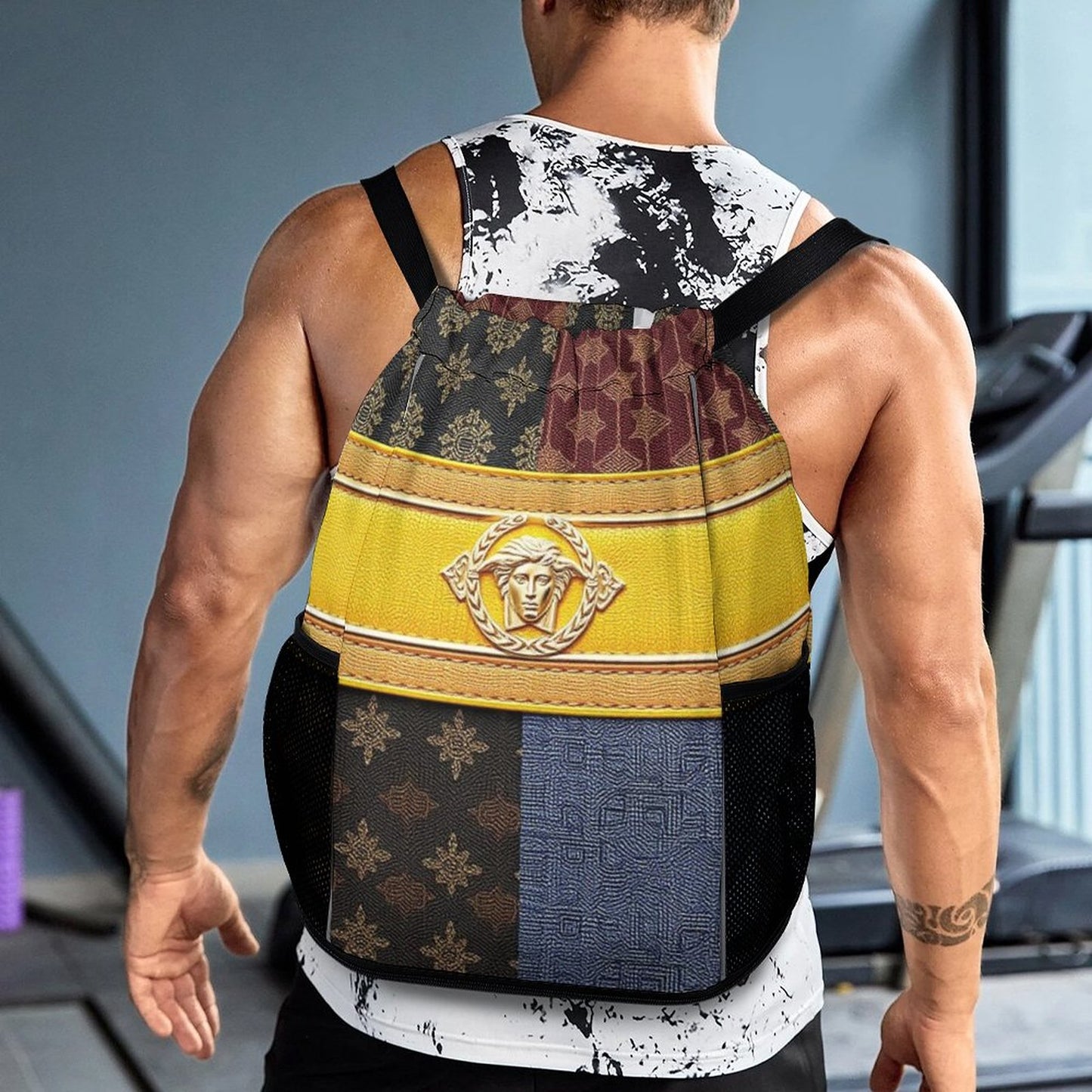 Waffle Cloth Drawstring Bag (One Site)
