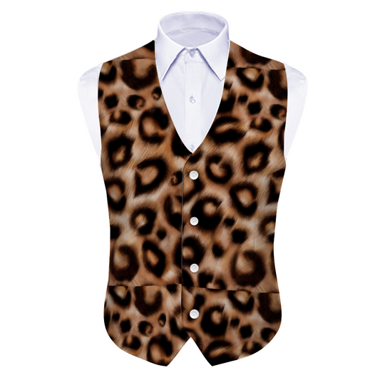 Cartier Leapord Men Suit Vest Jacket Fashion Glamour Suit Vest