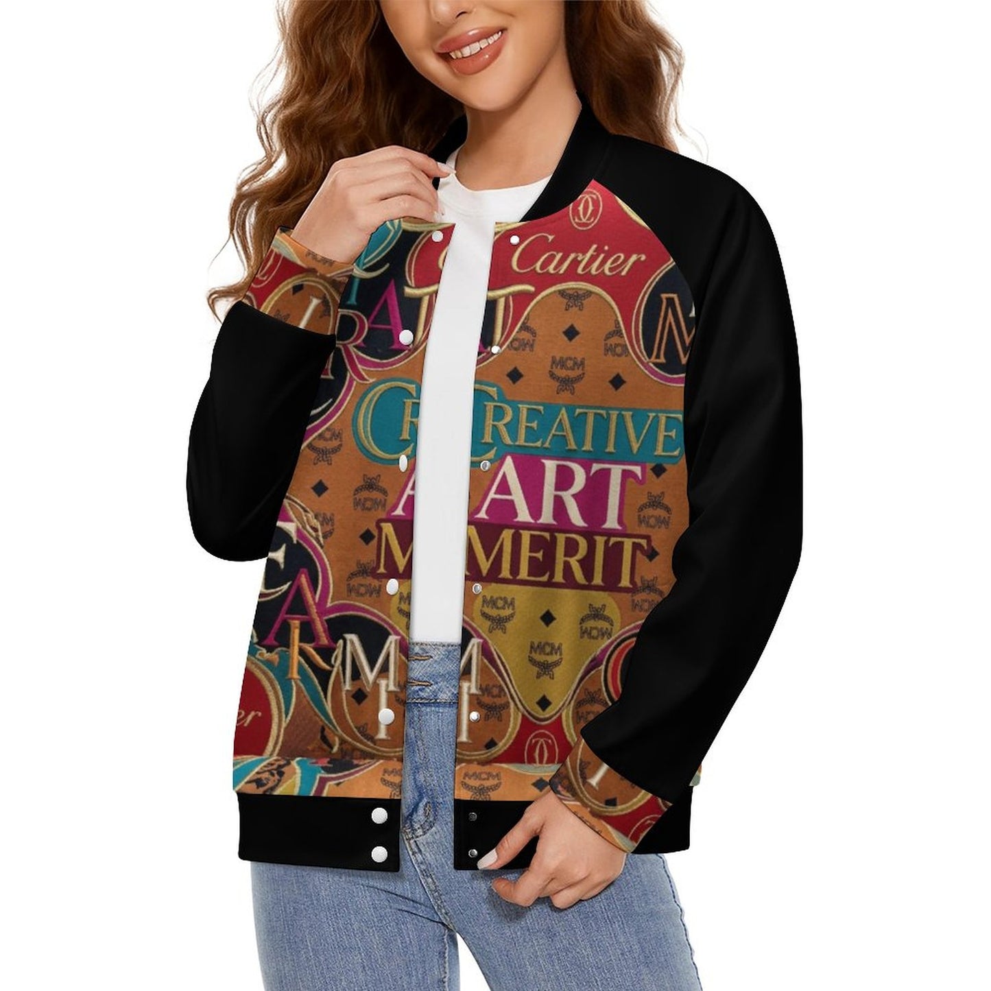 CMCM Women's Baseball Jacket(