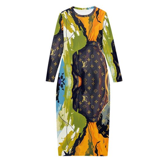 LV Gutton by Carti Women's Long Sleeve Dress