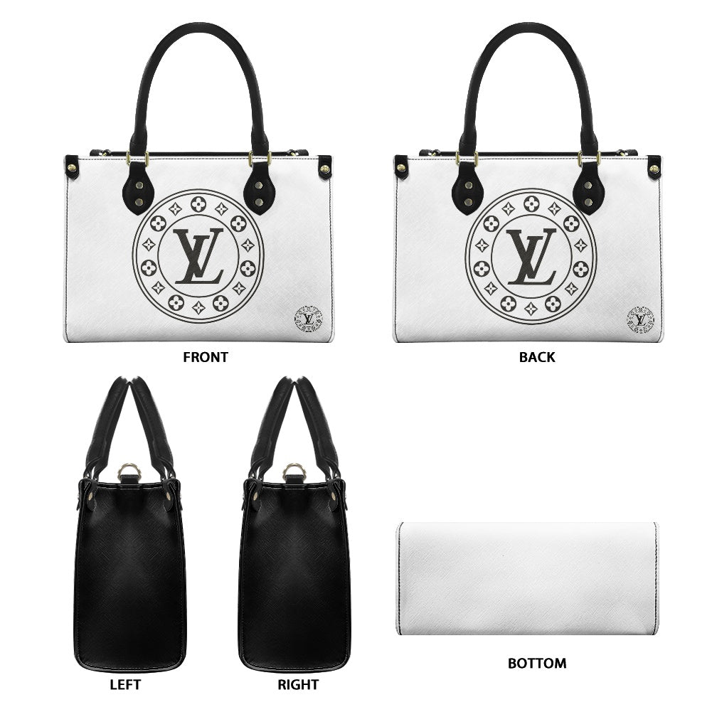Women's PU leather twill handbag