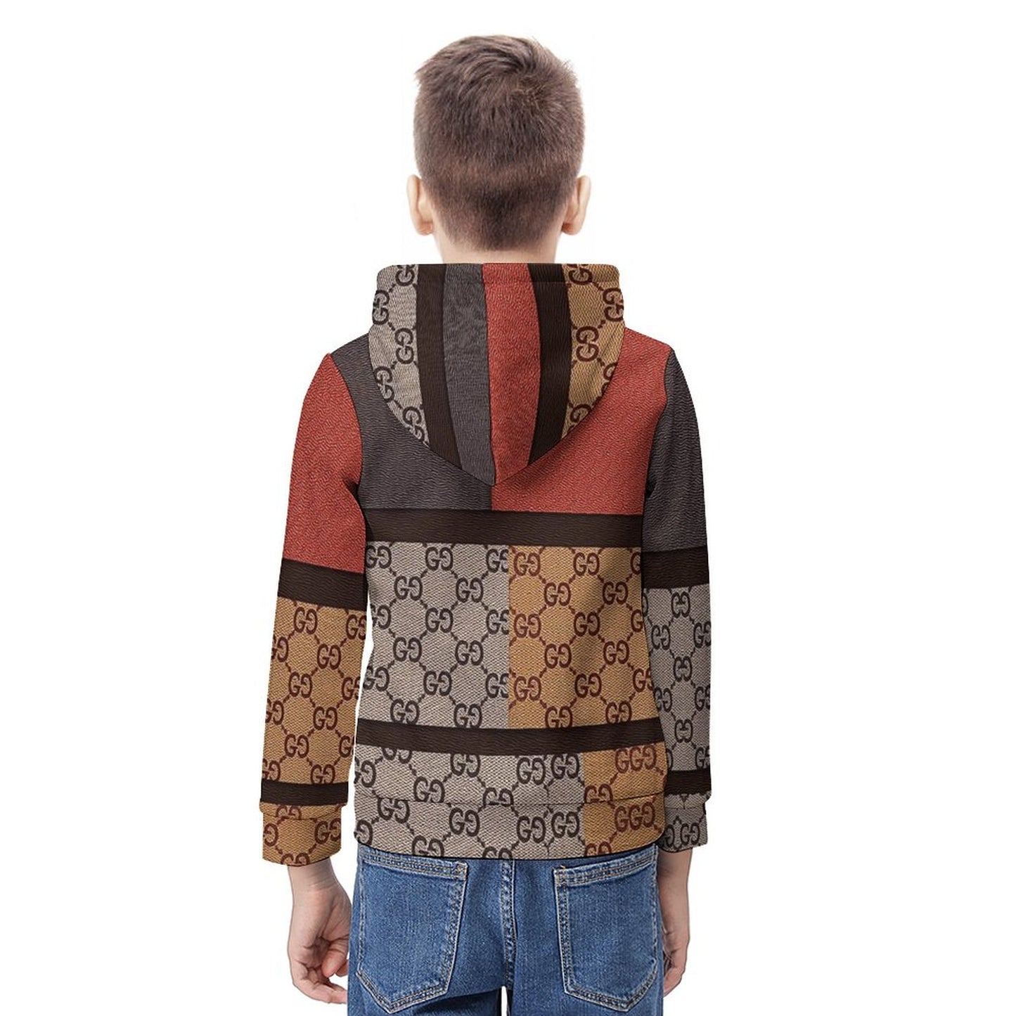 160gsm Children's Lightweight Pullover Hoodie(All-Over Printing)