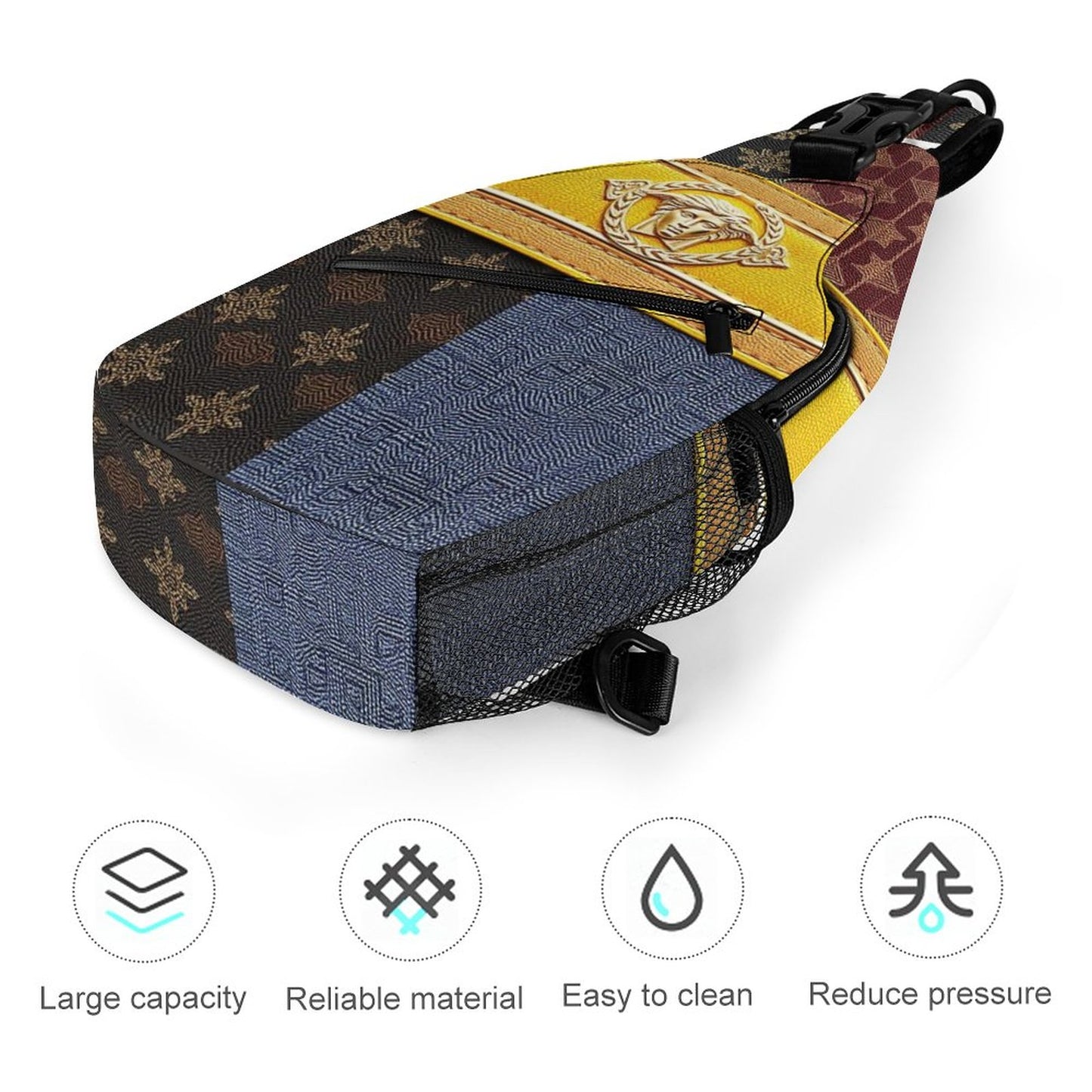 Create Unique Sling Bags with Our durable polyester (All-Over Printing)